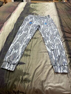 Morgan Wallen Camouflage Joggers with Blue Swoosh